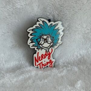 Nerdy Thing Blue and Red Pin